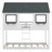 Bunk Bed With Roof, Window, Guardrail, Ladder-2063188064