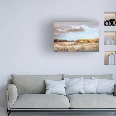 Art mural sur toile tendue - art mural «Wyoming Soft Fall Colors» de Christy Berry pour le salon, la chambre à coucher ou le bureau - 22 x 32