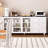 Solid Wood Minimalist Storage Cabinet-102188896