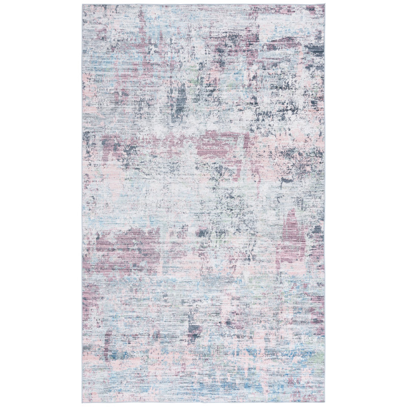 Tapis Malibu 944 en prune / vert, Rectangle 8 pi x 10 pi