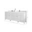 Meuble-lavabo double 84 po avec plateau Sonoma-101692570