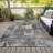 Machine Washable Indoor/Outdoor Xhevrie Pewter Rug-111928034