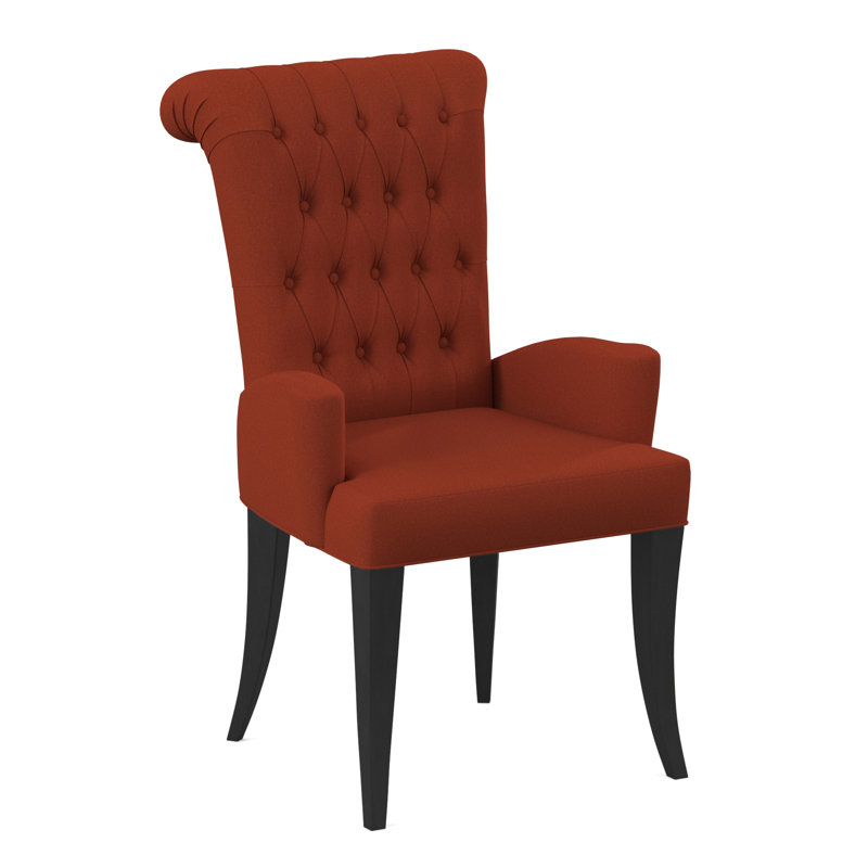 Gossamer Dining Chair, Margaret Tangelo Polyester Blend, Espresso