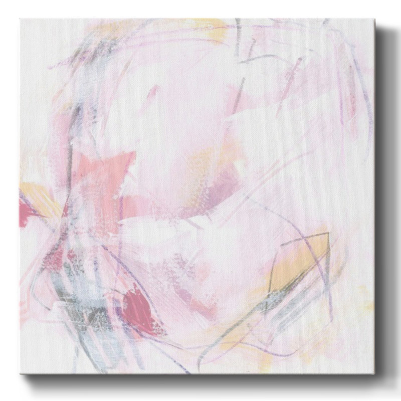 «Rose Static IV», toile tendue avec châssis, H 8 po x l 8 po
