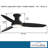 54" Concept III 3 -Blade LED Smart Standard Ceiling Fan with Remote Control and Light Kit Included-49921377