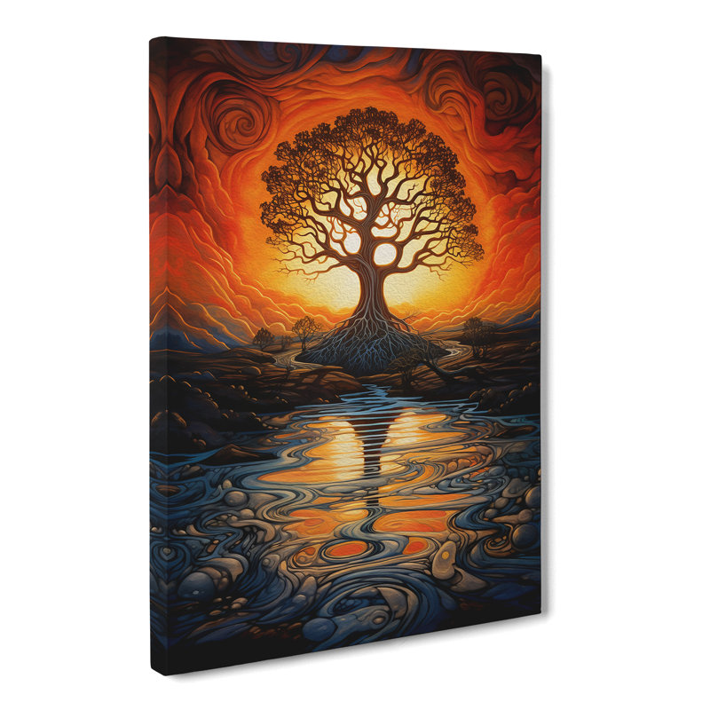 Sunrise Symbolism No.2 - Wrapped Canvas, 50cm H x 35cm W x 3cm D