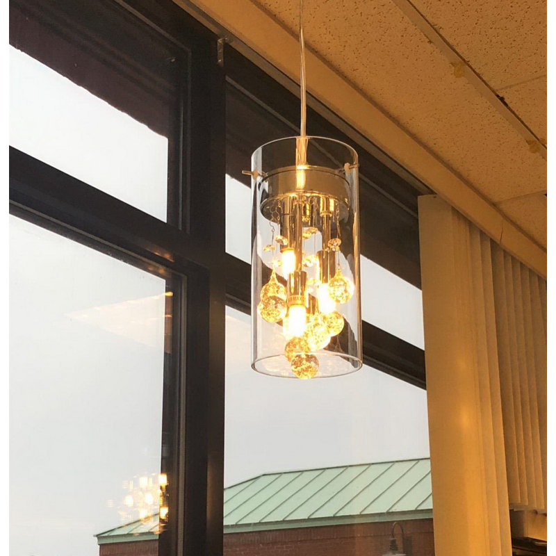 Dodds 3 - Light Chrome Unique/Statement Pendant