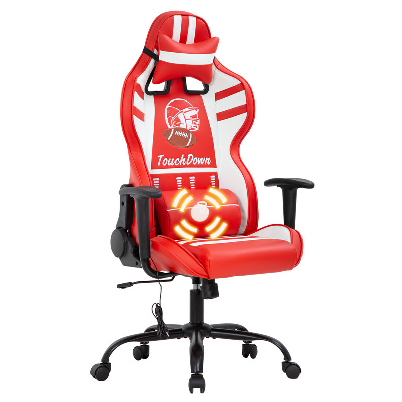 Chaise de jeu PC et de course, Rouge