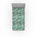 Almond Green/Black Floral