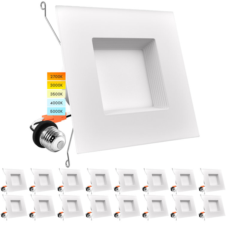 5"/6" Selectable CCT LED Retrofit Recessed Can Light