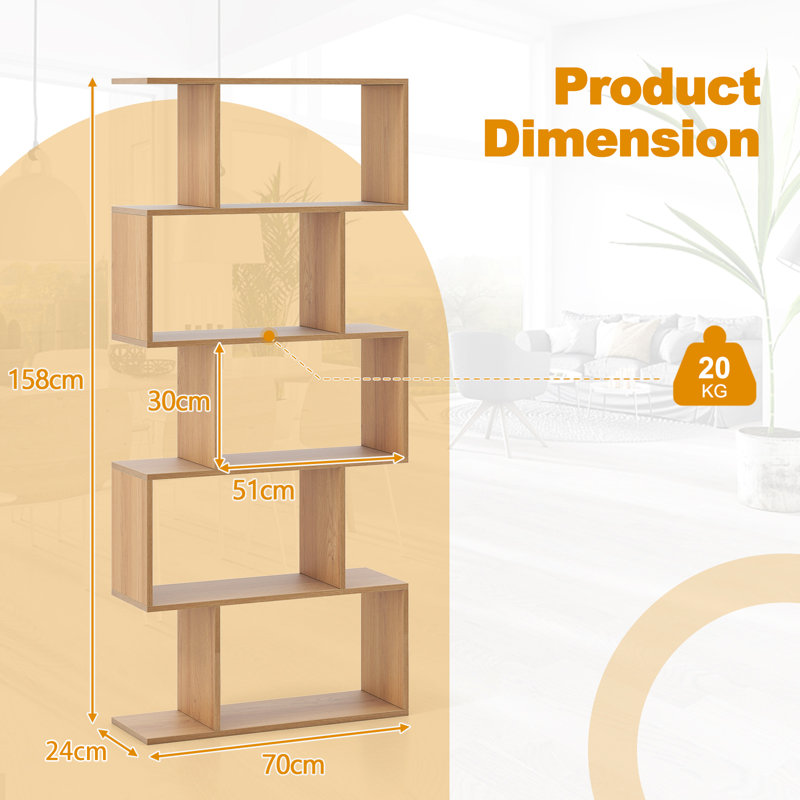 158cm H x 70cm W Standard Bookcase