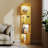 50.8"H-4-Shelf Arched Storage Cabinet With Tri-Color Sensor Light-1656077610