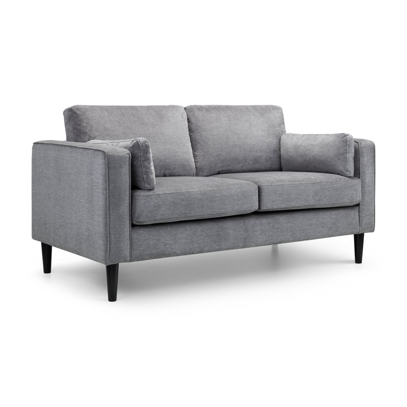 Gagarin 2 Seater Velvet Loveseat, Dark Grey