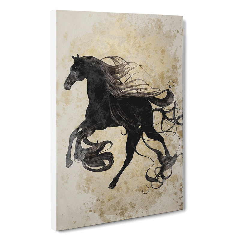 Magnificent Horse Art No.5 Abstract - Wrapped Canvas Print, 50cm H x 35cm W x 3cm D