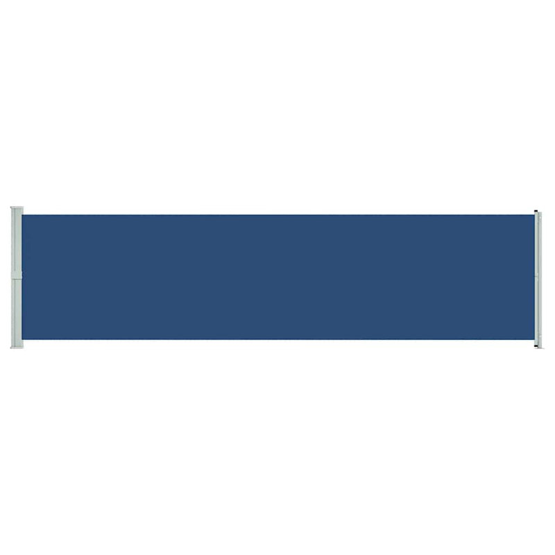 Dakota Fields 600cm W x 8cm D Fabric Cover Retractable Side Awning, Navy, 160cm H x 600cm W