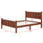 Lit plateforme de style ferme et de style shaker, cadre de lit à panneau plat minimaliste avec tête de lit, pied de lit-1394931088-1394931089