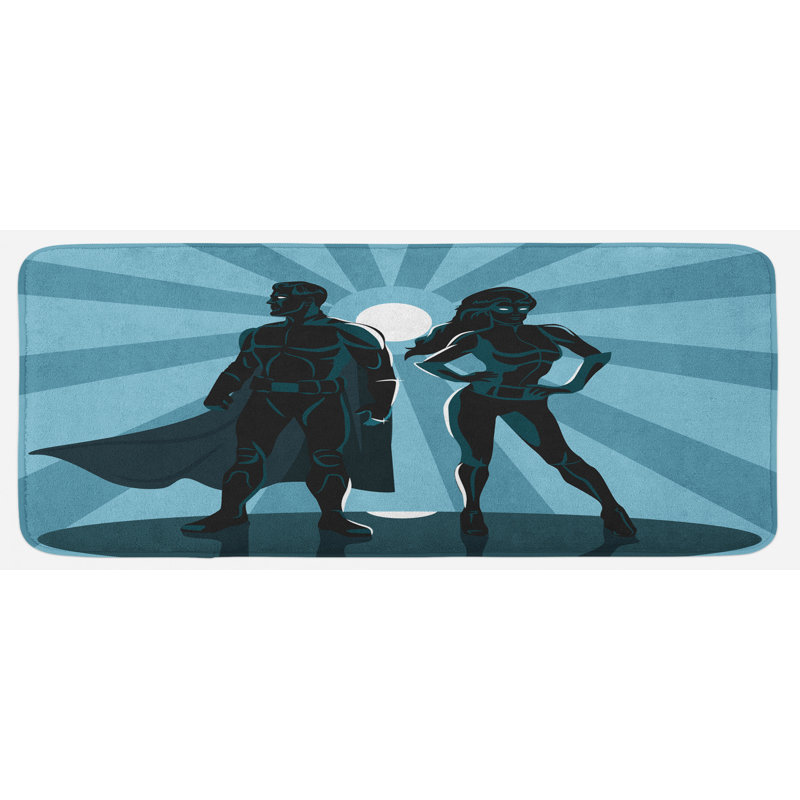 Tapis de cuisine superhero