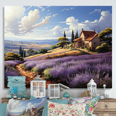 " Country Charm Lavender Fields "