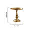 Piédestal doré House of Hampton®, plaque de bougie pilier, plaques décoratives dorées pour les centres de mariage, dîner aux chandelles, décorations de maison de campagne, décoration de Noël, 10,5 po de hauteur et 8,5 po de diamètre