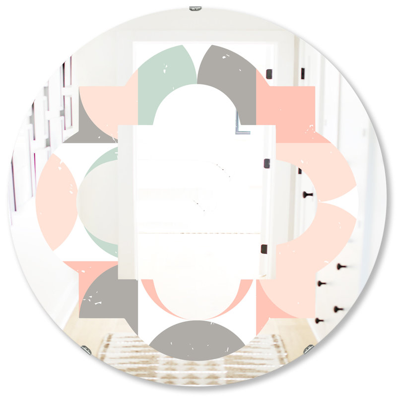 Miroir mural moderne et contemporain Quatrefoil, H 31,5 po x l po