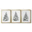 Christmas Holiday Art VI - Toile tendue avec châssis sur mesure - 3 pièces-125430758-125430779