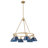Felda 6 - Light Steel Dimmable Cone Chandelier-99998924-99998911