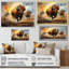 Native Buffalo, impressionnant sur toile-97044679-97044680
