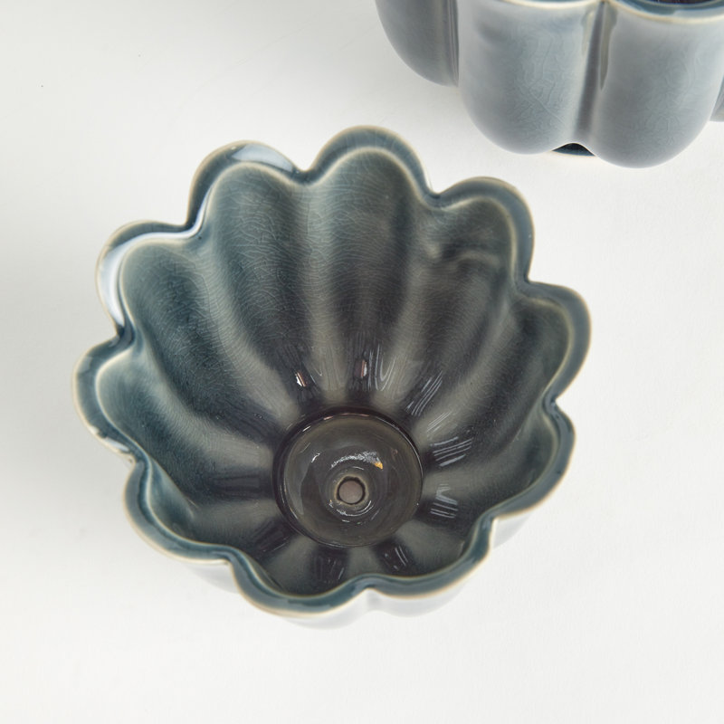 Ensemble de 2 pots à fleurs Freya, Sarcelle