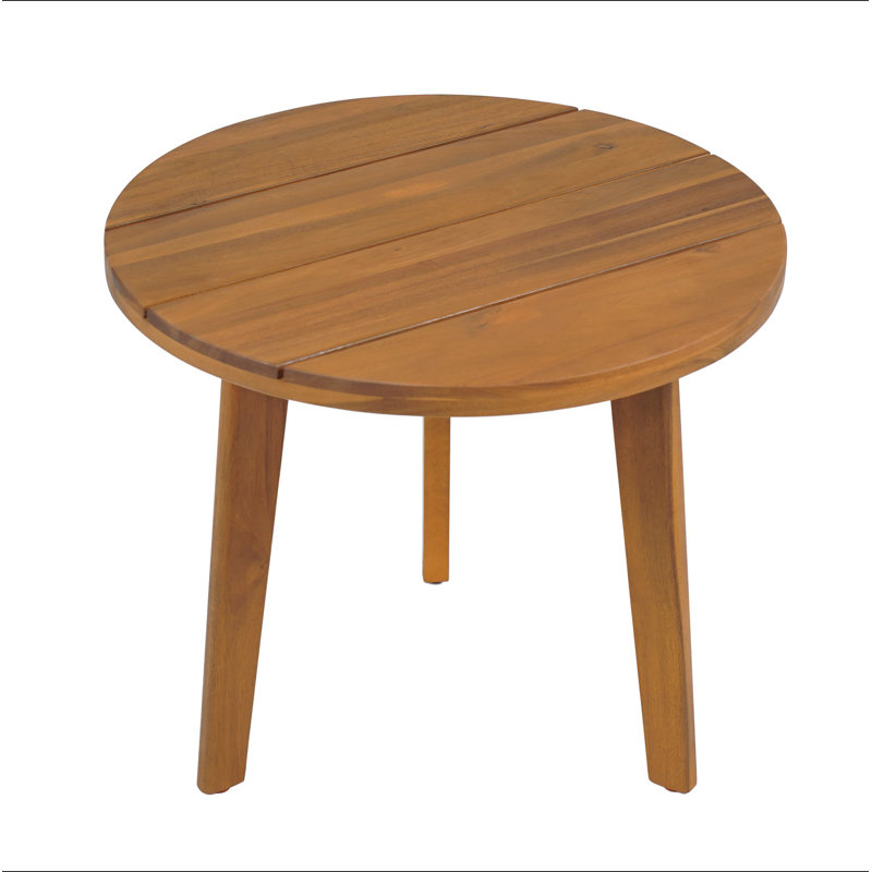 Table d'appoint ronde en acacia