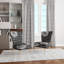 Chaise d'appoint rembourrée White Flower