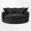 Upholstered Oversized Round Barrel Sofa Chair-311225526