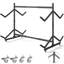 Launda 2-Level Freestanding Adjustable Kayak Rack with Padded Arms and Lockable Wheels