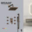 Ensemble de douche carré avec mélangeur thermostatique Bravat-68810749