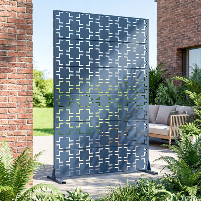 Metal Privacy Screen Fence Panel with Stylish Pattern