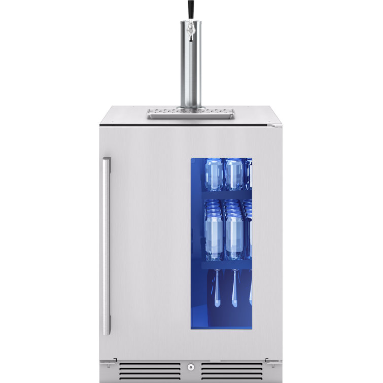Presrv 5.6 cu. ft. Freestanding Kegerator with Door Lock and Adjustable Temperature