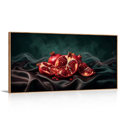 Pomegranate Art Canvas Wall Art Oil Painting Print Set Of 1