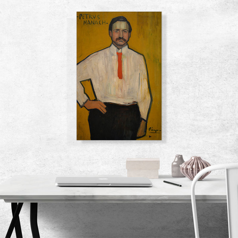 "Pédro Manach" par Pablo Picasso, reproduction d'art sur toile tendue, H 26 po x l 18 po x P 0,75 po