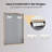 Simple modern design brushed nickel aluminium frame bathroom mirror-608623620