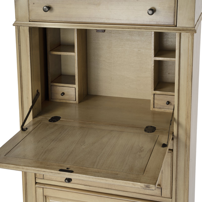 Chubbuck Armoire Desk, Antique Beige