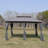 13X10FT Gazebo, For Outdoor Use With Double Vented Roof & Curtains (GREY)-123219070