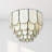 Abbington Round 4-Tier Capiz and Metal Flush Mount Ceiling Light-436316857