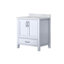 Meuble-lavabo de salle de bain 30 po X P 22 po D, avec plateau en marbre de Carrare-117844333