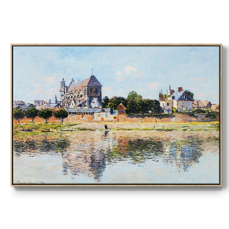 Vue de l'église de Vernon, 1883, Naturel, H 27 po x l 41 po x P 2 po