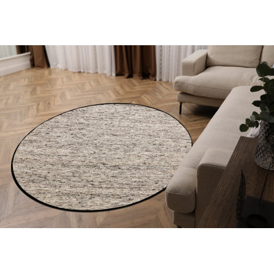 Round Onuh Wool Area Rug
