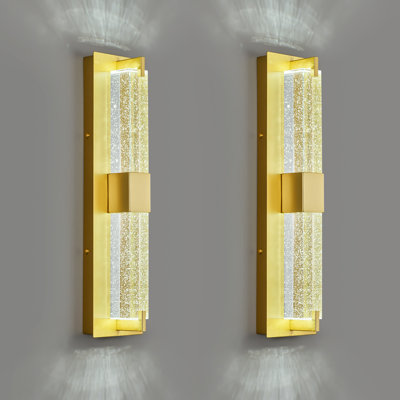 Modern Crystal Wall Sconces Wall Light Fixtures Elegant Wall Lighting for Living Room Bedroom Bathroom Hallway Doorway Stairway Bedside