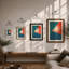 Light Geometric - Framed Print-1045528866-1045528867