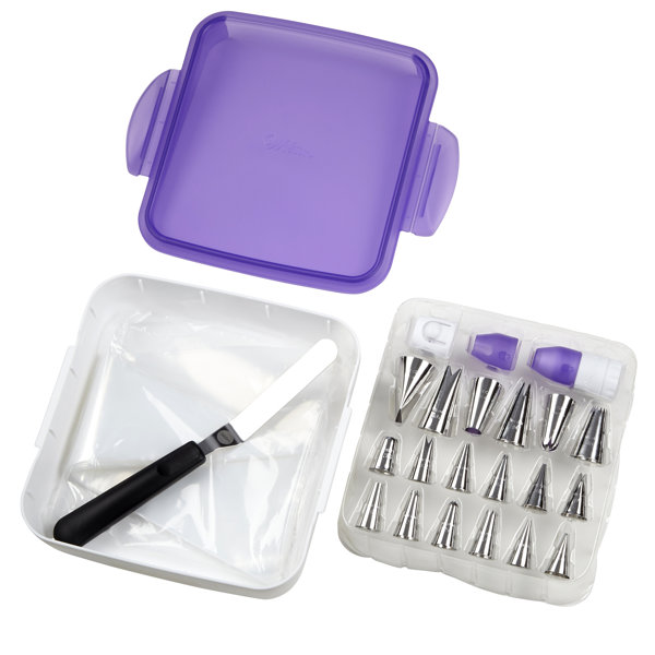  Wilton Ultimate Cake Decorating Tools Set and Tool Box Organizer:  Home & Kitchen
