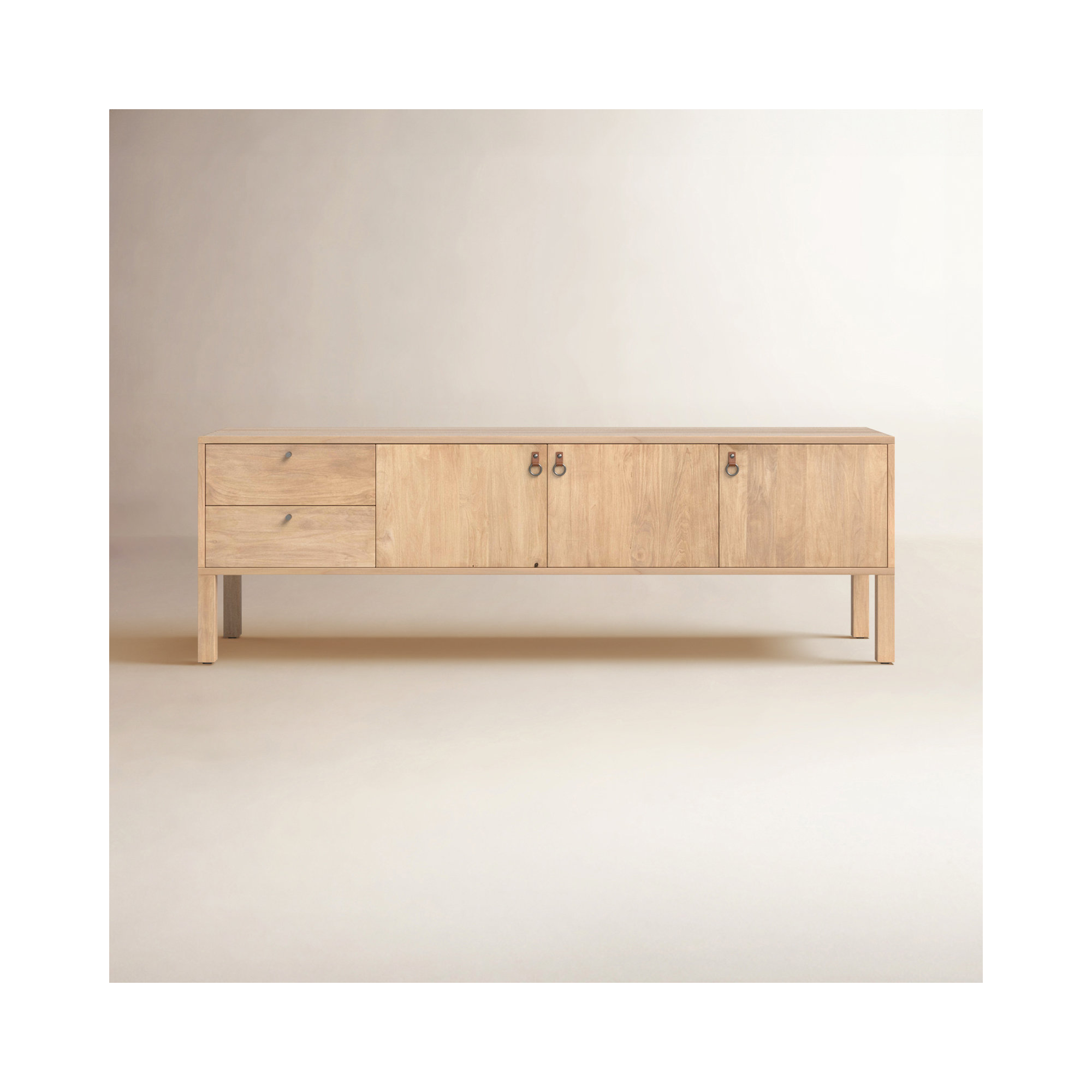 Kenzie 80'' Media Console, Dry Wash Poplar
