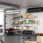  Étagère grillagée 45,3 po à 4 niveaux, support de rangement réglable pour la cuisine, le garde-manger, la salle de lavage, le garage et l'organisation de la maison, chrome-48285991-48285985