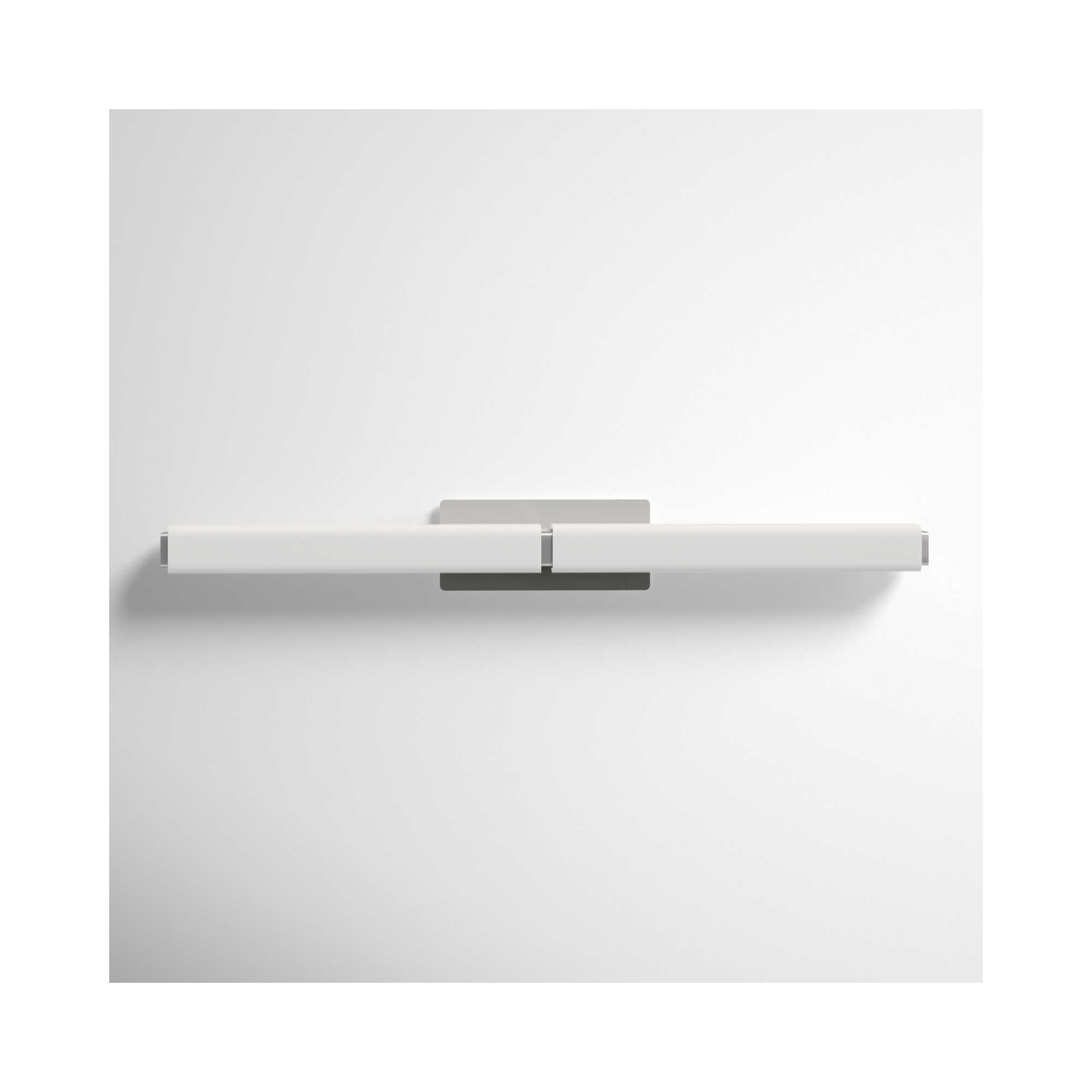 Erby Single Light Glass Dimmable LED Flush Mounted Sconce, 3000K, Brushed Nickel, 5" H x 39" W x 3" D